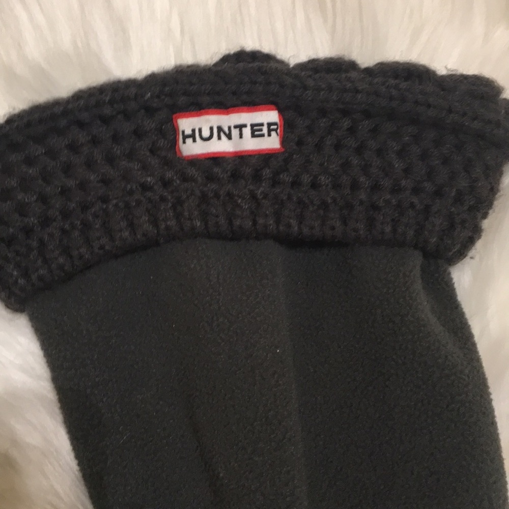 Hunter Dark Gray Rain Boots Socks - Picture 2 of 9